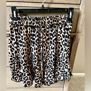 Leopard print skirt
